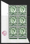 Sg XS21 9d Scotland 2B No Wmk Cyl 1 No Dot perf F L(I E) UNMOUNTED MINT