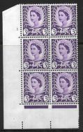 Sg XW1 3d Wales Cream Cyl 1 No Dot perf A(E I) UNMOUNTED MINT