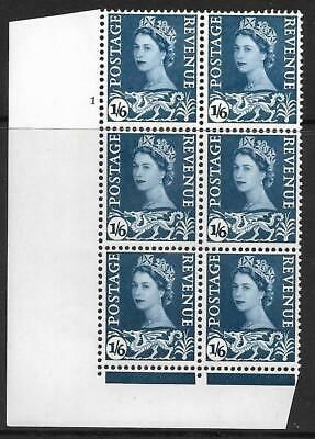 Sg XW17 1 6 Wales 2 x 9.5mm Chalky Cyl 1 No Dot perf F L(I E) UNMOUNTED MINT