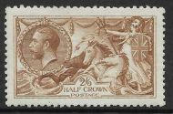 Sg 406 Spec N64(9) 2 6 Cinnamon-Brown De La Rue Seahorse  cert UNMOUNTED MINT