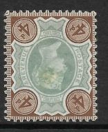 Sg 205wi 4d Green  Brown Jubilee with Inverted Watermark MOUNTED MINT