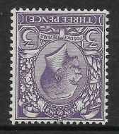 Sg 423wi 3d Violet Block Cypher Wmk Inverted UNMOUNTED MINT MNH