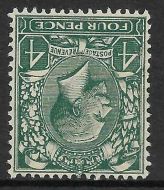 Sg 424wi 4d Grey-Green Block Cypher Wmk Inverted UNMOUNTED MINT MNH