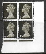 U13 Sg 732 4d Pre-decimal Machin -1CB with missing phosphor block UNMOUNTED MINT