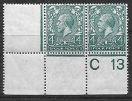 N23(3) 4d Deep Grey Green Royal Cypher control C13 perf UNMOUNTED MINT MNH