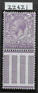 N22(-) 3d Very Pale Reddish Violet Royal Cypher with Hendon cert UNMOUNTED MINT