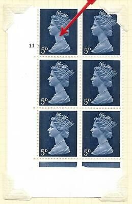 Sg U17g 5d Pre-decimal Machin - cyl 11 ND Variety - Neck retouch UNMOUNTED MINT