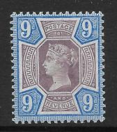 Sg 209 K38(2) 9d Dull Purple  Bright Blue Jubilee UNMOUNTED MINT MNH