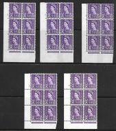 Sg XS2a - XS8b 3d Scotland all with constant listed varieties UNMOUNTED MINT