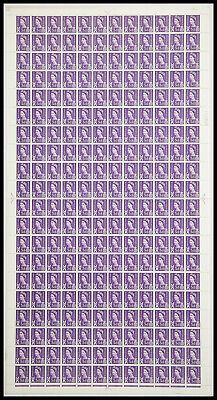 Sg XS2 3d Scotland Cyl 5 No Dot in Full Sheet UNMOUNTED MINT