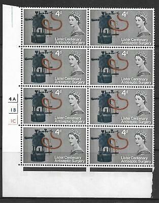 Sg 667p 1965 Lister 4d (Phos) - Listed Flaw - Corner Scratch - UNMOUNTED MINT