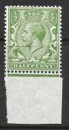 N14(11) ½d Bright Yellow Green Royal Cypher with copy RPS cert UNMOUNTED MINT
