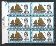 Sg 640a 1963 4d Lifeboat Ord - cylinder Row 12 UNMOUNTED MINT MNH