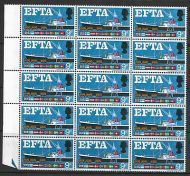 Sg 715pg 1967 EFTA 9d (phos) - Listed Quay Flaw - UNMOUNTED MINT