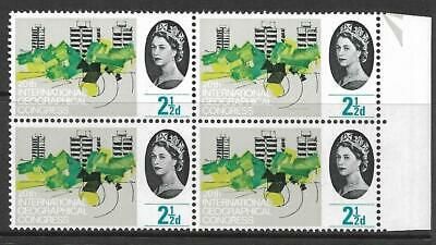 Sg 651c 1964 Geographical 2½d (Ord) listed - Retouched Lawn UNMOUNTED MINT