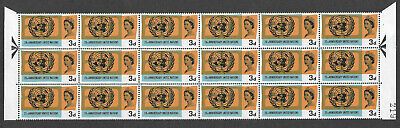 1965 United Nations 3d (Ord) - Listed Flaw - Broken Circle - MNH