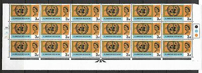Sg 681b+c 1965 United Nations 3d (Ord) Dot Cyl with Listed Flaws UNMOUNTED MINT