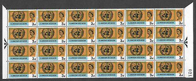 Sg 681pa 1965 United Nations 3d (Phos) - Listed Flaw UNMOUNTED MINT
