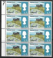 Sg 691pa 1966 Landscapes 1 3 (Phos) - Listed Flaw - Broken D of Ltd - MNH
