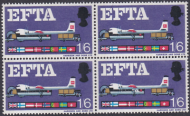 716ph 1967 EFTA 1 6 (Phos) - Listed Flaw - Broken Strut R13 6 - UNMOUNTED MINT