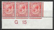 N16(9) 1d Pale Rose Red Royal Cypher Control G15 Imperf UNMOUNTED MINT