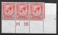 N16(1) 1d Bright Scarlet Royal Cypher Control H16 perf UNMOUNTED MINT