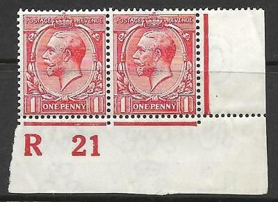 N16(11) 1d Carmine Red Royal Cypher Control R21 Imperf MOUNTED MINT