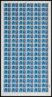 1966 4d Burns (PHOS) Complete Sheet No Dot Unmounted Mint