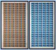 Sg685-sg686 1966 Burns Set of Full sheets Unmounted Mint