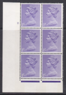 Pre-decimal Machin 1 - Gum Arabic 2B head C Perf F(L) Cylinder 11 No Dot - MNH
