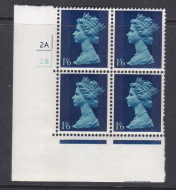 1 6 Gum Arabic Pre-decimal Machin 2B head A perf A Cyl 2A2B  No dot