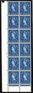 S15b 1d Wilding Graphite variety - daffodil stem flaw Cyl 8 ND UNMOUNTED MINT