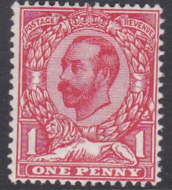 Sg 328 N7(3) 1d Deep Carmine Red Downey Head unmounted mint MNH