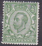Spec N5(1) ½d Green Downey Head UNMOUNTED MINT MNH