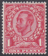 spec N13(2) 1d Bright Scarlet Downey Head UMOUNTED MINT/MNH