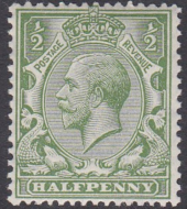 N14(9) ½d Dull Yellow (apple) Green Royal Cypher UNMOUNTED MINT