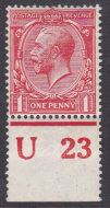 N16(4) 1d Deep Scarlet Royal Cypher U 23 UNMOUNTED MINT MNH