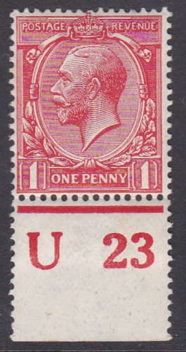 N16(4) 1d Deep Scarlet Royal Cypher U 23 UNMOUNTED MINT MNH