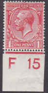 N16(4) 1d Deep Scarlet Royal Cypher F 15 UNMOUNTED MINT MNH