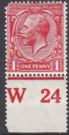 N16(4) 1d Deep Scarlet Royal Cypher W 24 UNMOUNTED MINT MNH