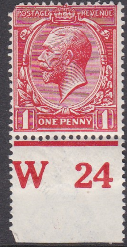 N16(4) 1d Deep Scarlet Royal Cypher W 24 UNMOUNTED MINT MNH