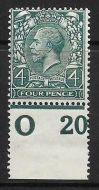 N23(3) 4d Deep Grey Green Royal Cypher control O 20 perf single UNMOUNTED MINT