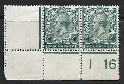 N23(1) 4d Grey Green Royal Cypher control I 16 perf pair UNMOUNTED MINT