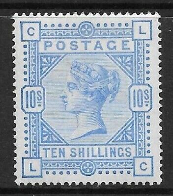 1883 Sg 183 10s Ultramarine Wmk Anchor Lettered L-C UNMOUNTED MINT