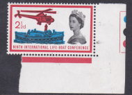 Sg 639 2½d Ninth Lifeboat Conference with unlisted varieties Unmounted mint MNH