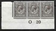 N29(1) 9d Agate Royal Cypher control O20 Imperf UNMOUNTED MINT