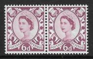 Sg XS16b 6d Scotland with variety - Curled leaf UNMOUNTED MINT