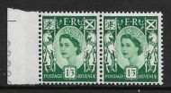 Sg XS24a 1 3 Scotland with variety - Broken Oblique in value UNMOUNTED MINT
