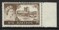 Sg 595a 2 6 Bradbury Wilkinson Castles - printed both sides UNMOUNTED MINT MNH