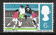 Sg 694d 1966 6d World Football Cup - Watermark Inverted single UNMOUNTED MINT